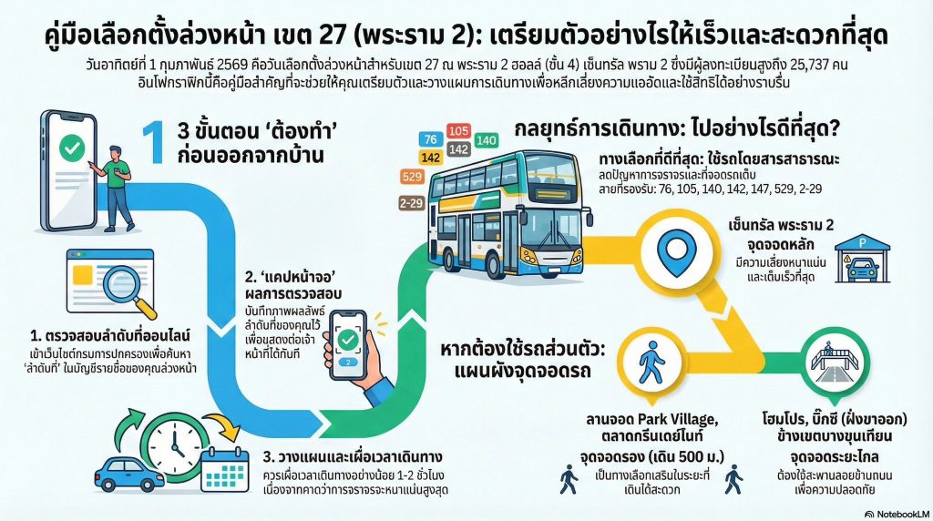 เตรียมความพร้อม เลือกตั้งล่วงหน้า เขตบางขุนเทียน